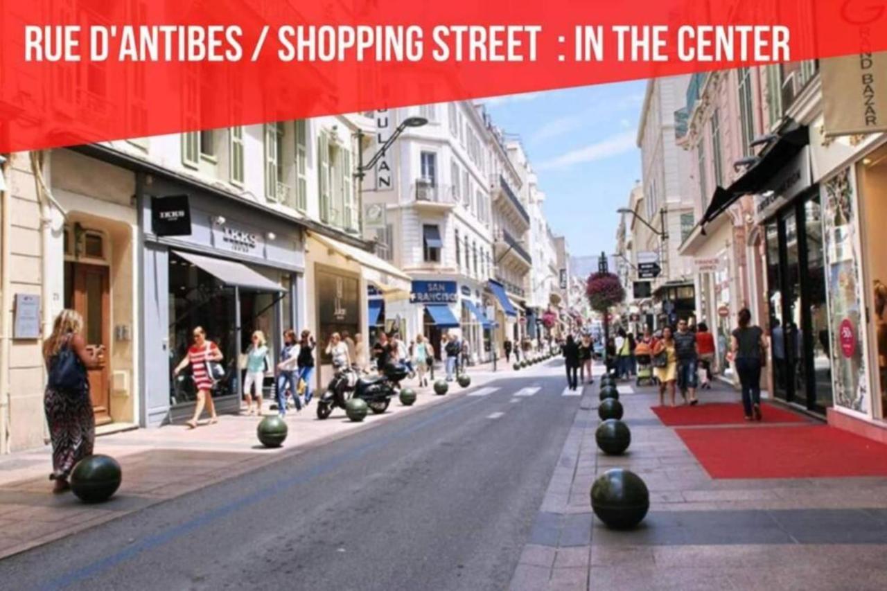 Cocoon Center - Rue D'Antibes - 200M Plage- Clim - Wifi - Unique Cannes Exterior foto